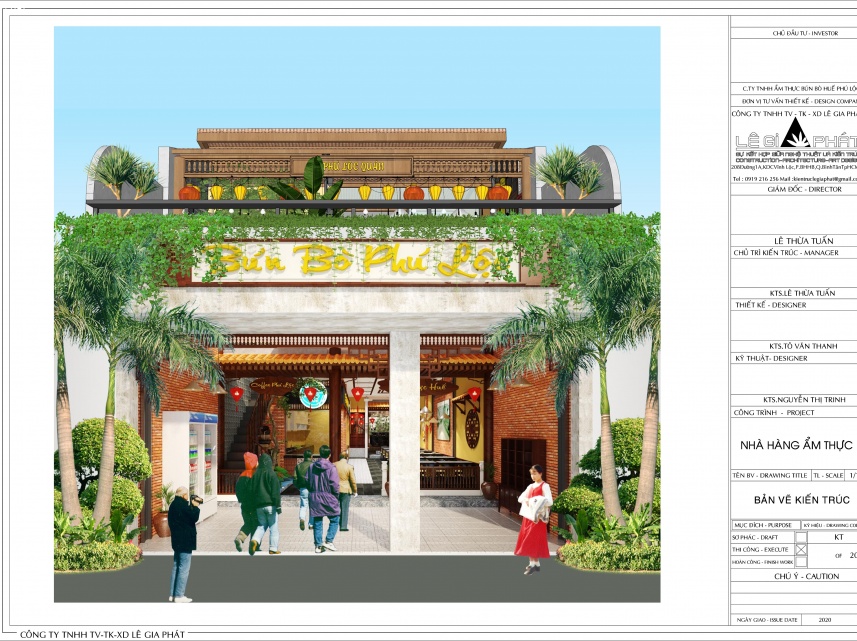 NHÀ HÀNG ẨM THỰC HUẾ - ANH LÊ THÀNH ĐÌNH PHÚ