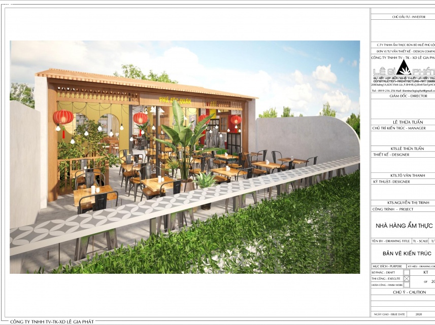 NHÀ HÀNG ẨM THỰC HUẾ - ANH LÊ THÀNH ĐÌNH PHÚ