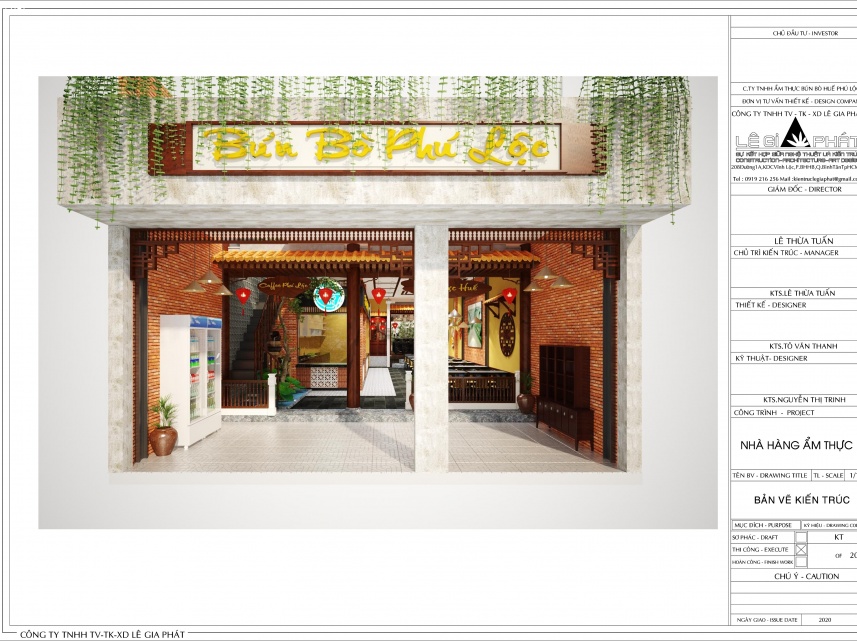 NHÀ HÀNG ẨM THỰC HUẾ - ANH LÊ THÀNH ĐÌNH PHÚ