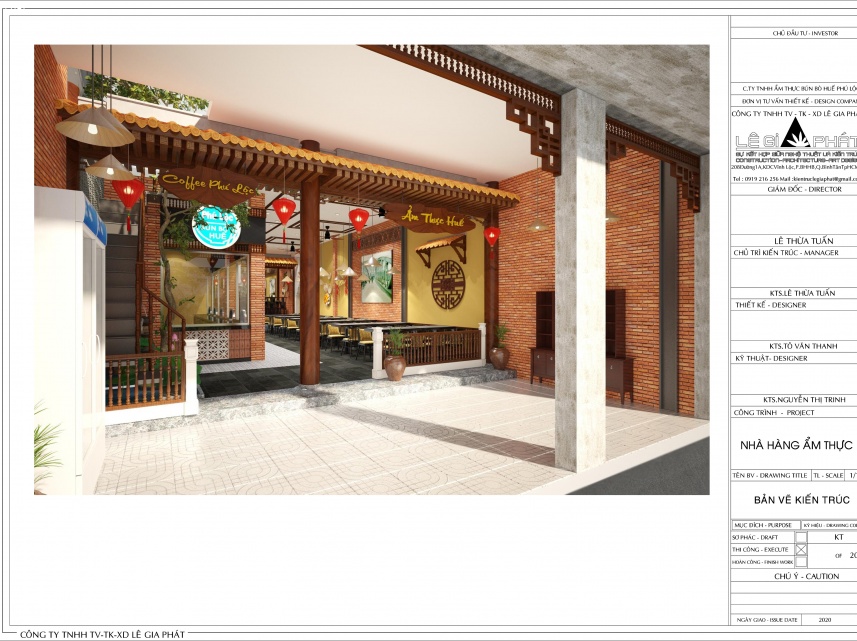 NHÀ HÀNG ẨM THỰC HUẾ - ANH LÊ THÀNH ĐÌNH PHÚ