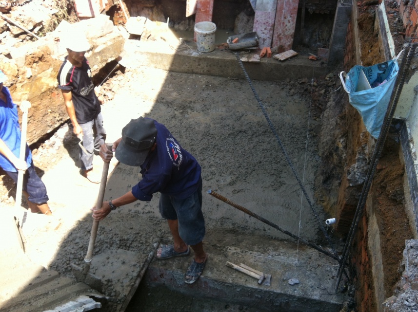 THI CÔNG NHÀ ANH LƯU NGỌC THÀNH